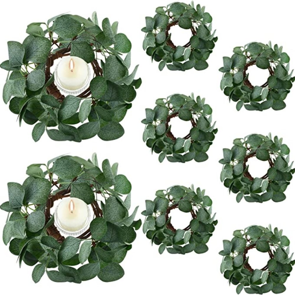NEW Eucalyptus Candle Rings / Wreaths